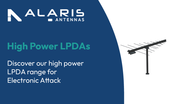 High power LPDA range for Electronic Attack