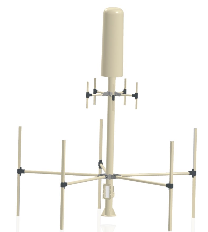 Folding Direction Finding and Monitoring Antenna