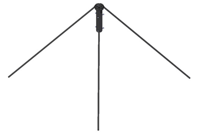 Antenna mast mount for vehicle monopole antennas