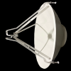 5 ft. (1.5m) X-band Axisymmetric Composite Reflector Antenna w/Rear RF Access Points & Flat Mounting Surface